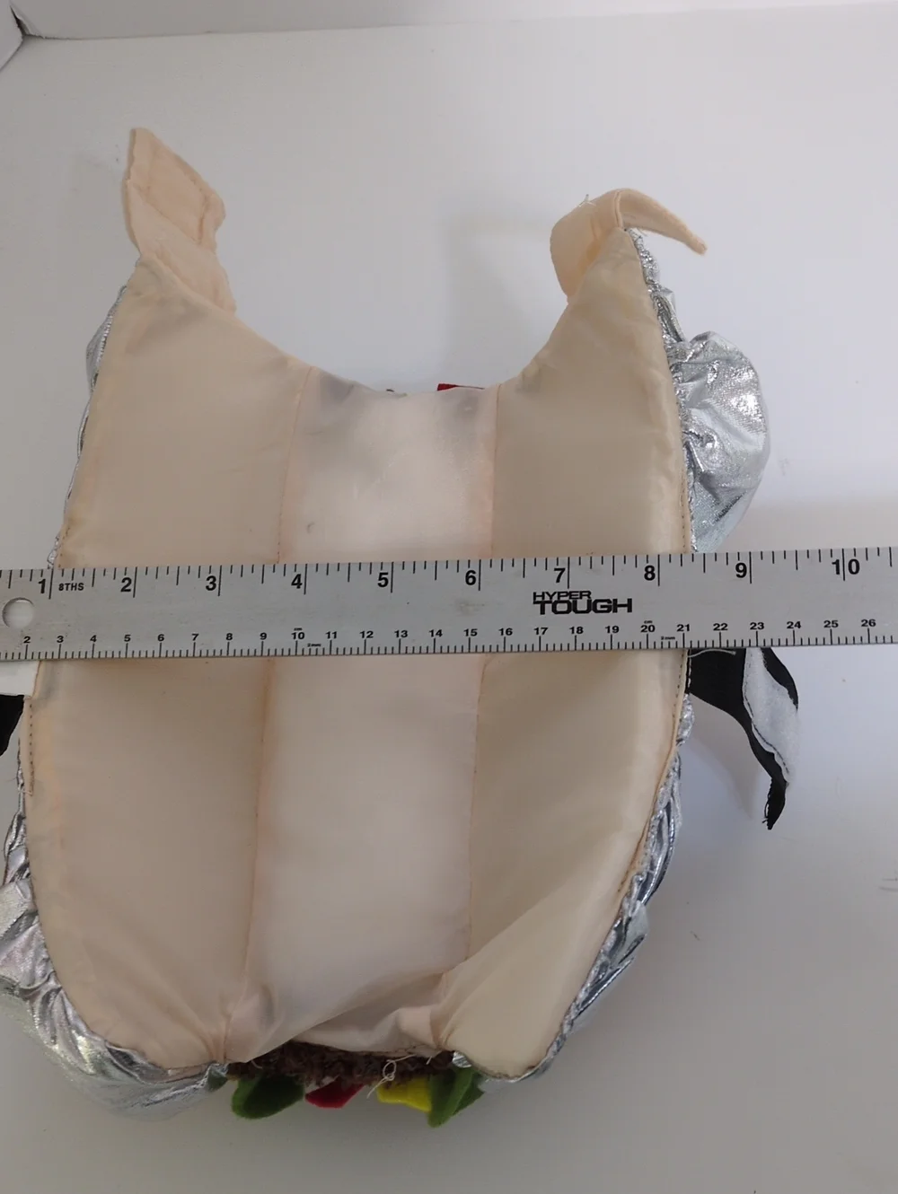 Pet Taco Costume Size XS Foil Wrapper Burrito Halloween Dog Apparel 84500-0019